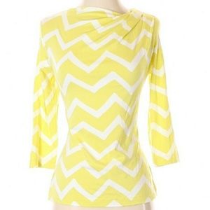 St John sport sz S Chevron gathered top